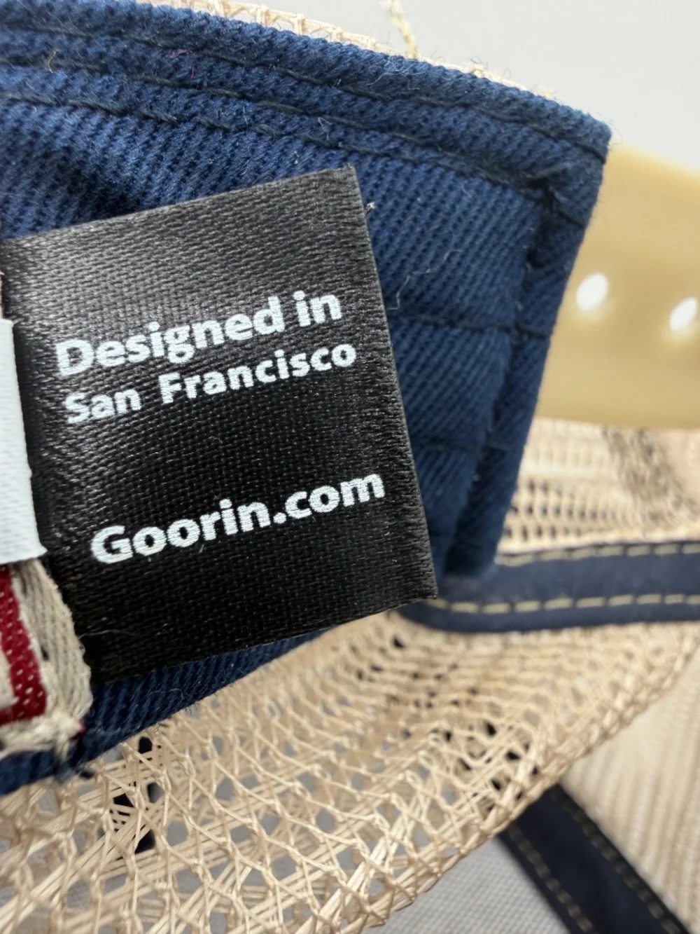 Goorin Bros The Farm The C**k Black Trucker Hat Navy All American Rooster Cap